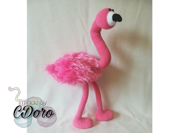 Pablo, der Flamingo - Häkelanleitung