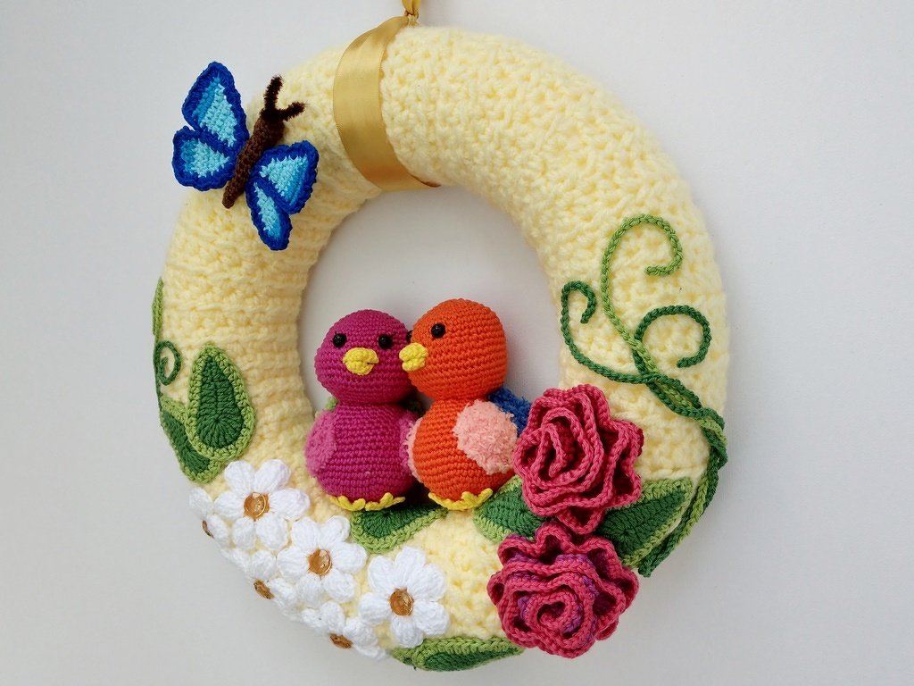 Häkelanleitung Türkranz "Frühlingsgefühl"