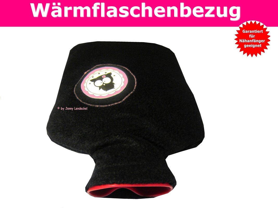 Wärmflaschenbezug - Schnittmuster &amp; Nähanleitung