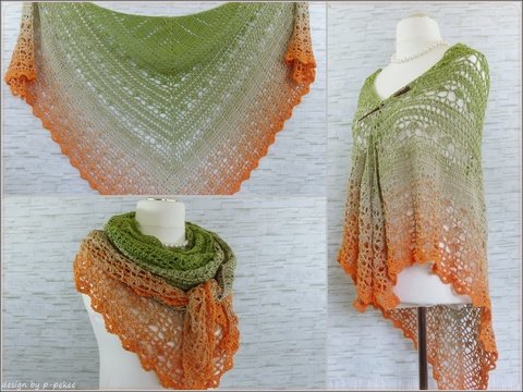 "Anisa" sommerliches Häkeltuch - luftig & leicht - Häkelanleitung