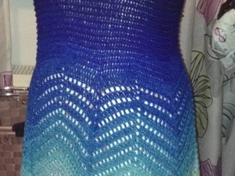 Häkelkleid "Karibische Nächte", Gr. 44