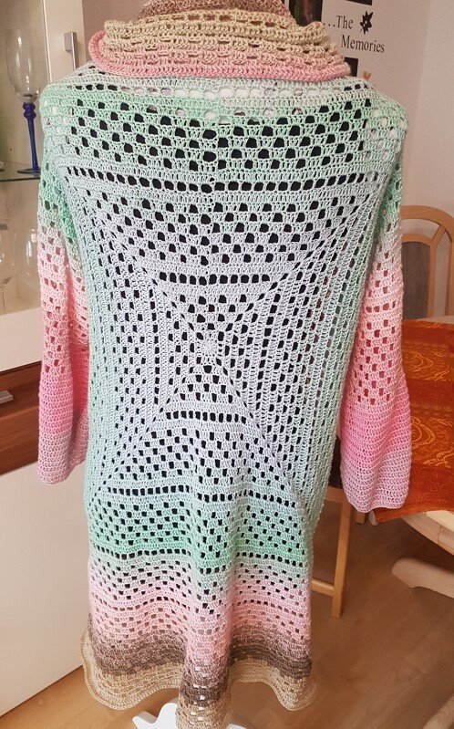 Seelenwärmer "Mirinda" Größe individuell anpassbar, Jacke, Häkelanleitung - Bild 2