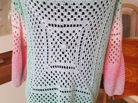 Seelenwärmer "Mirinda" Größe individuell anpassbar, Jacke, Häkelanleitung