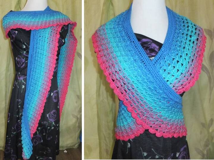 Drachenliebe - langer Schal zum Häkeln