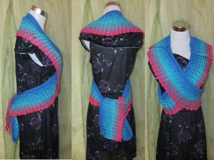 Drachenliebe - langer Schal zum Häkeln