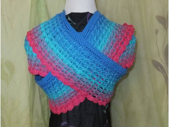 Drachenliebe - langer Schal zum Häkeln