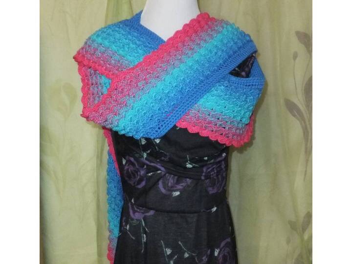 Drachenliebe - langer Schal zum Häkeln