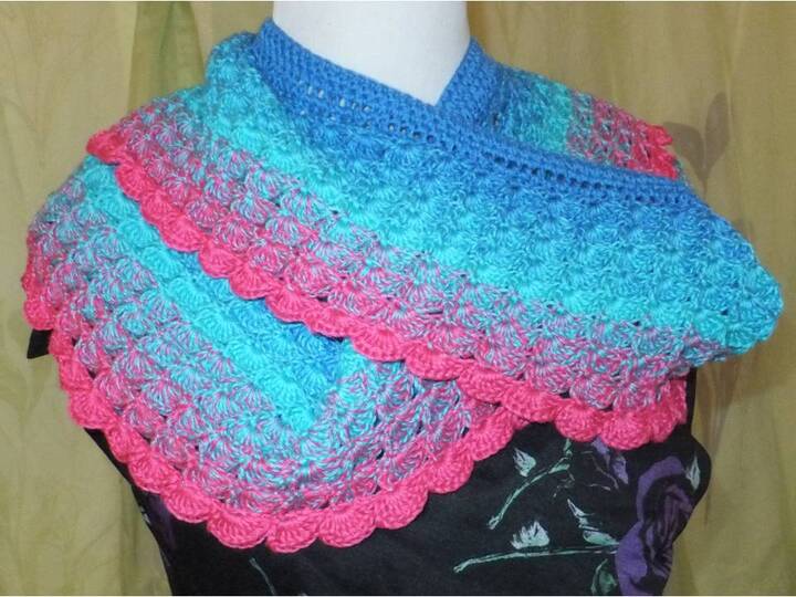 Drachenliebe - langer Schal zum Häkeln