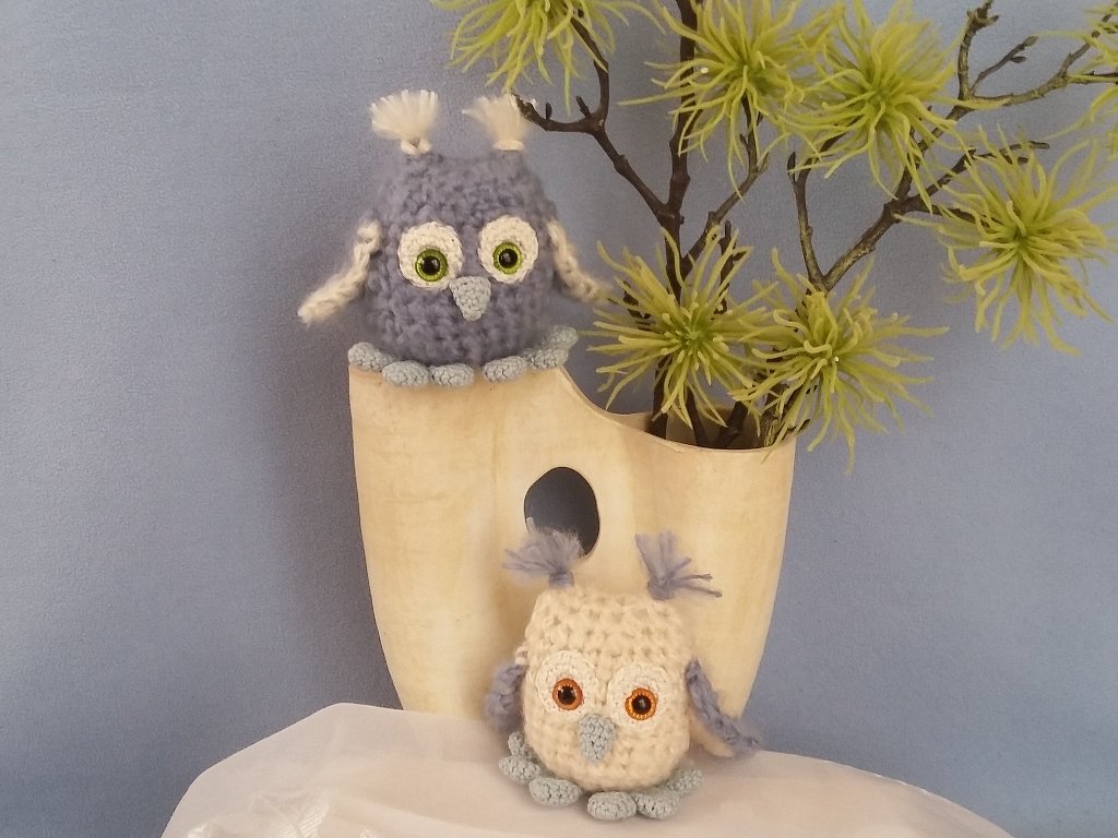 Eulen-Pärchen Pünktchen und Anton, Häkelanleitung - Bild 5