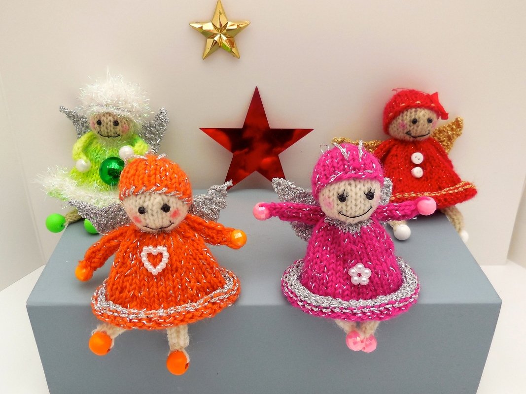 Strickanleitung Engelchen - Schutzengel - Taschenbaumler