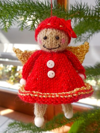 Strickanleitung Engelchen - Schutzengel - Taschenbaumler