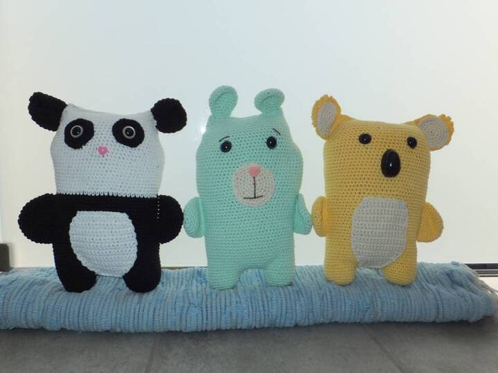 Bärentrio zum Häkeln