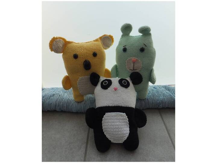 Bärentrio zum Häkeln