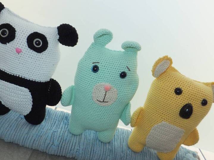 Bärentrio zum Häkeln