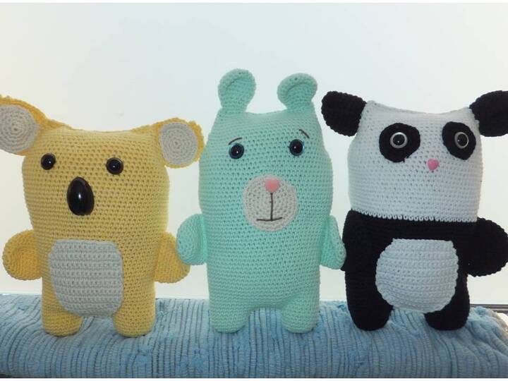 Bärentrio zum Häkeln