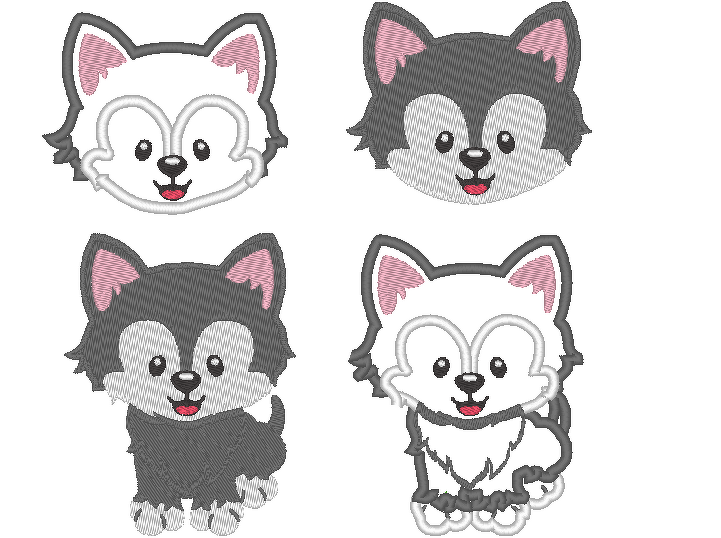 Stickdatei Wolf - Bild 4