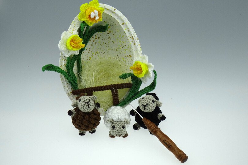 Osterei Schafe Häkelanleitung Amigurumi