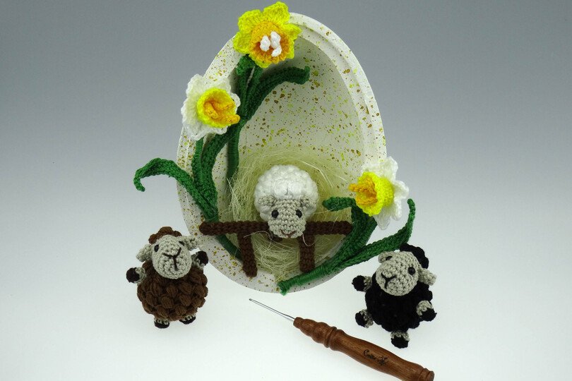 Osterei Schafe Häkelanleitung Amigurumi