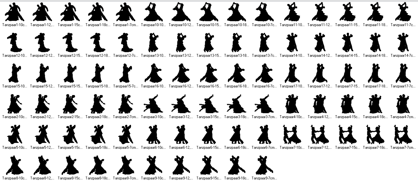 Stickdatei Tänzer Tanzpaar tanzen - Bild 2