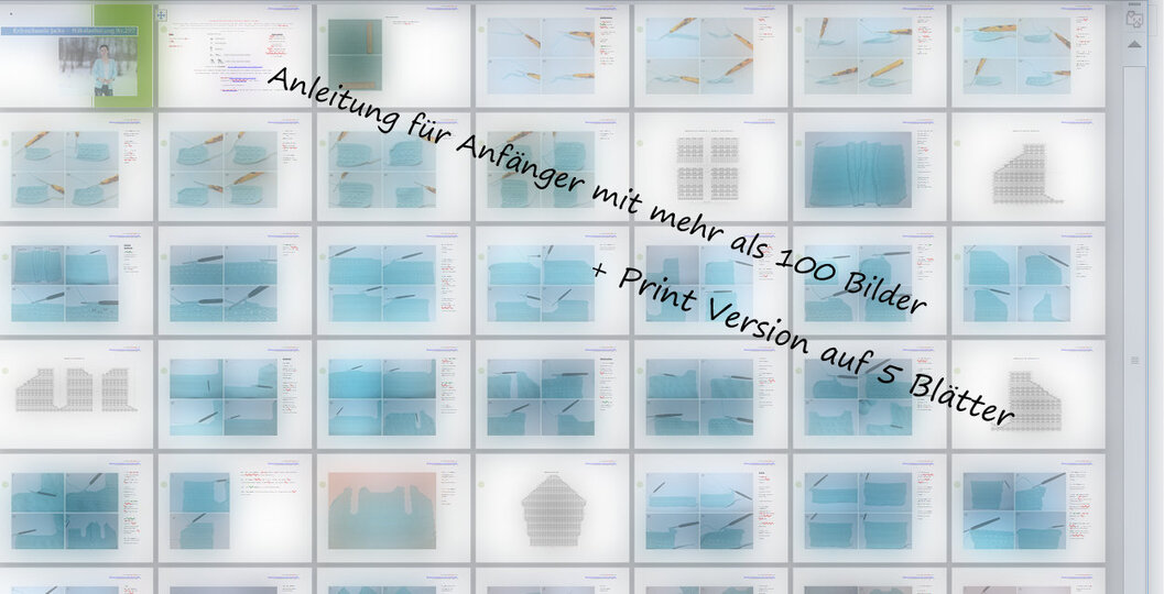 Damen Jacke für Frühling und Sommer in Gr. S, M  - Häkelanleitung mit Häkelschrift