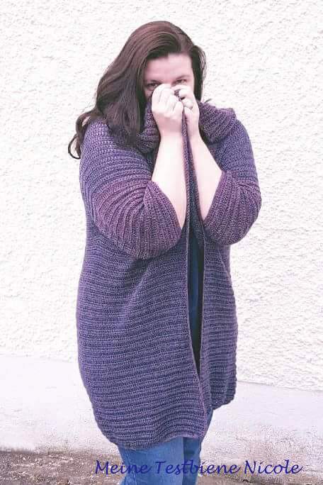 Long-Jacke - Alle Größen - Häkelanleitung PDF - Bild 3