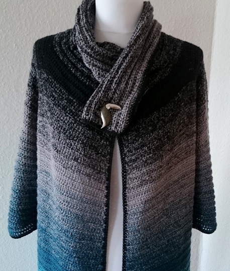 Long-Jacke - Alle Größen - Häkelanleitung PDF