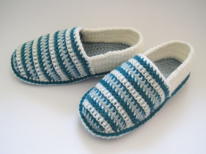 Hausschuhe häkeln – 4 Größen: 37/38 bis 40/41