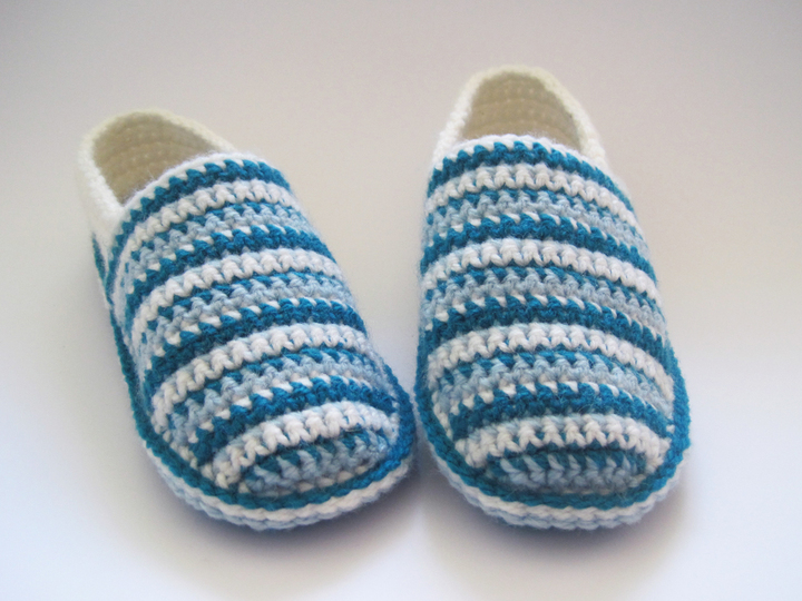 Hausschuhe häkeln – 4 Größen: 37/38 bis 40/41