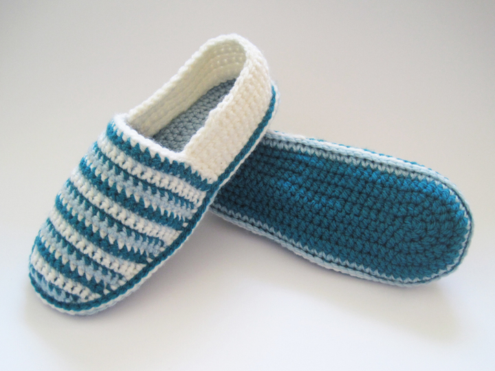 Hausschuhe häkeln – 4 Größen: 37/38 bis 40/41