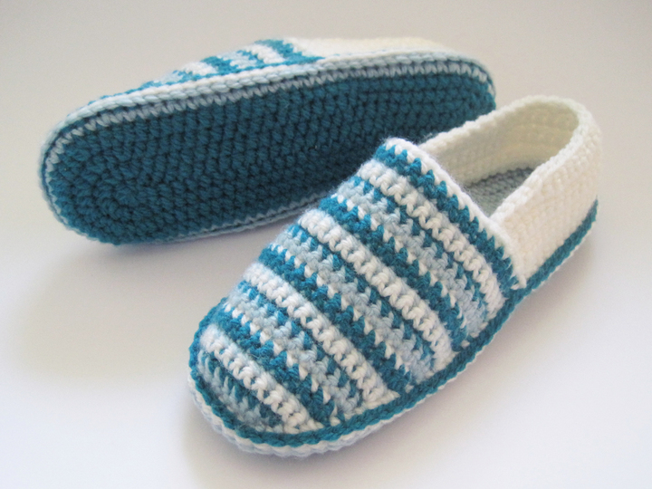 Hausschuhe häkeln – 4 Größen: 37/38 bis 40/41