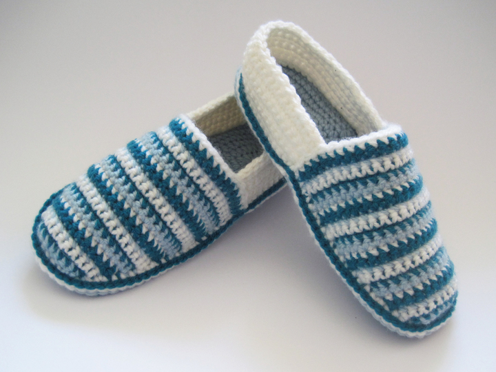 Hausschuhe häkeln – 4 Größen: 37/38 bis 40/41