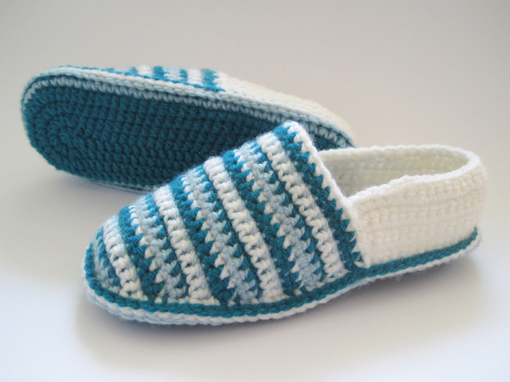 Hausschuhe häkeln – 4 Größen: 37/38 bis 40/41