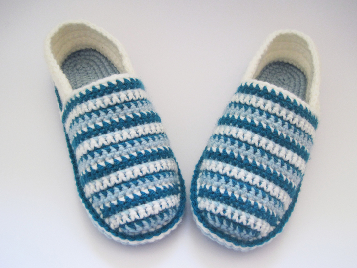 Hausschuhe häkeln – 4 Größen: 37/38 bis 40/41