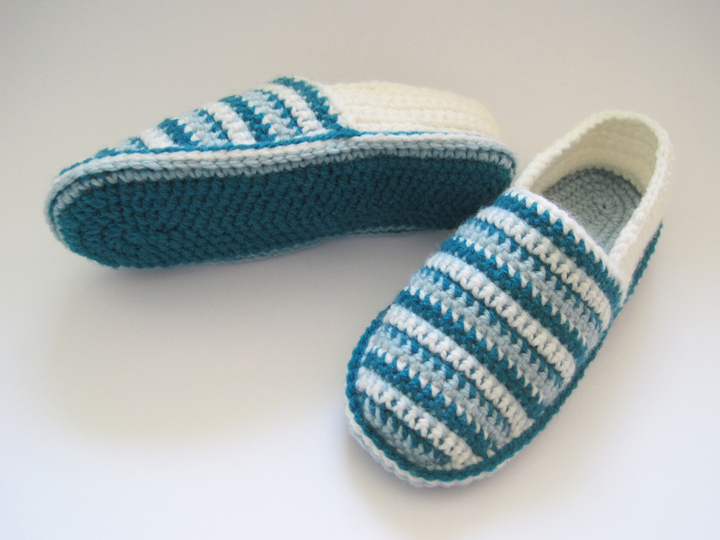 Hausschuhe häkeln – 4 Größen: 37/38 bis 40/41