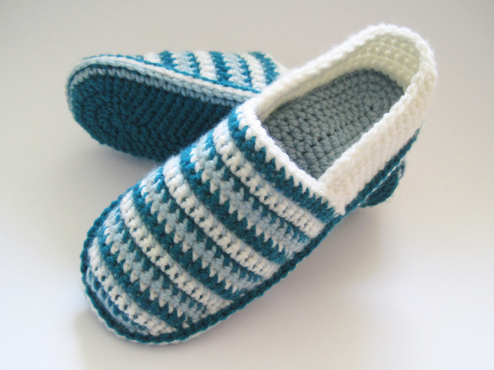 Hausschuhe häkeln – 4 Größen: 37/38 bis 40/41