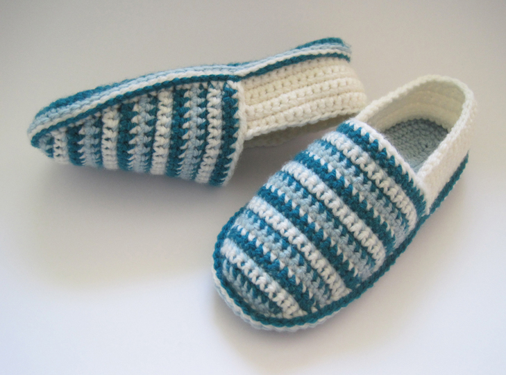 Hausschuhe häkeln – 4 Größen: 37/38 bis 40/41