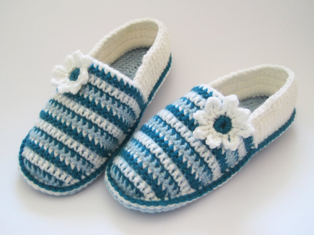 Mädchen & Damen Häkelschuhe – 4 Größe: 37/38 bis 40/41 - Bild 11