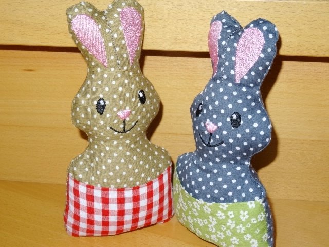 Stickdatei Hase mit Tasche ITH