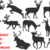 Stickdatei Hirsch Reh Elch Silhouetten
