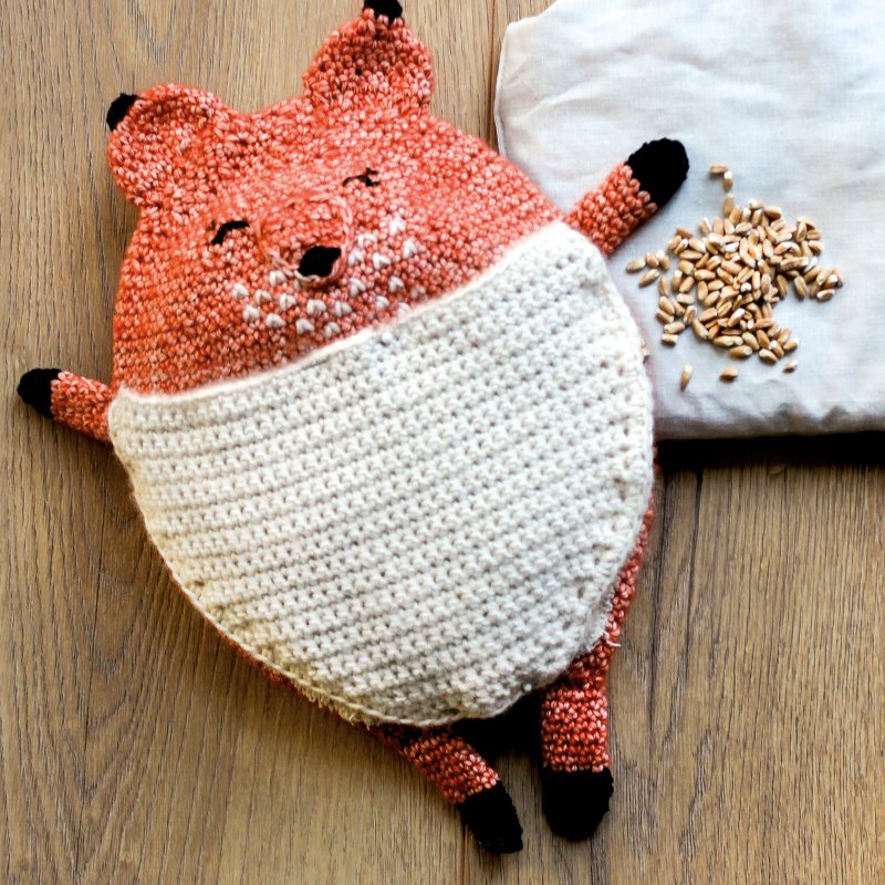 Wärmekissen/Wärmetier Fuchs Mister Anuki - Häkelanleitung