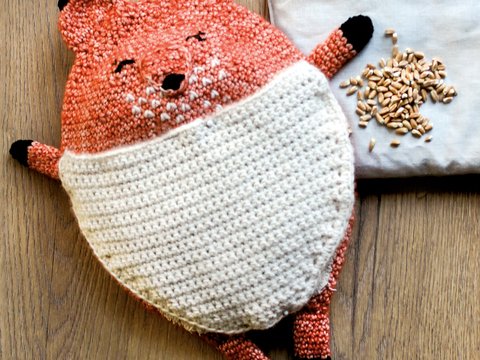 Wärmekissen/Wärmetier Fuchs Mister Anuki - Häkelanleitung