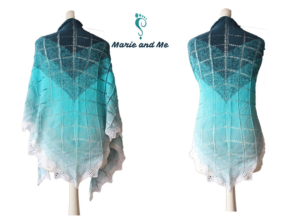 Aquarius -triangle shawl (knitting) - Image 2