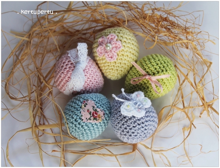 Ostereier Häkelanleitung