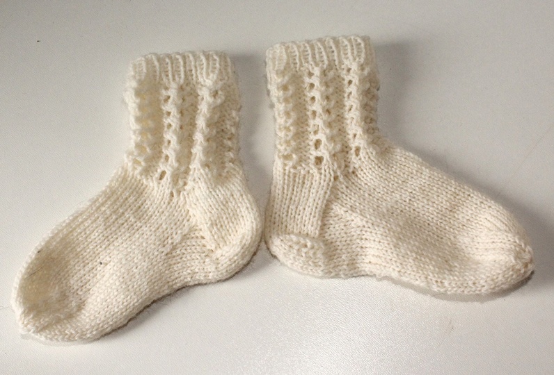 Strickanleitung Babysocken, Babysöckchen, Sohlenlänge 11 cm