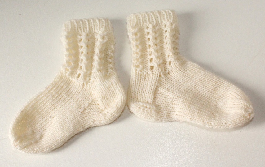 Strickanleitung Babysocken, Babysöckchen, Sohlenlänge 11 cm