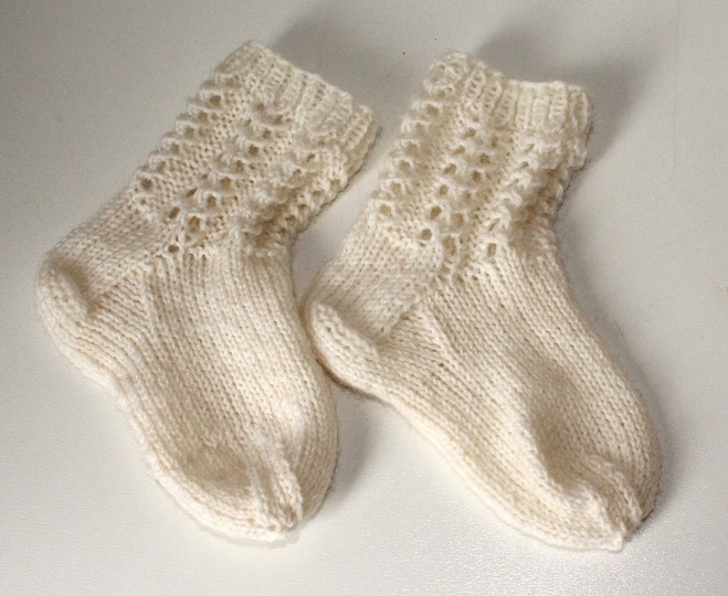 Strickanleitung Babysocken, Babysöckchen, Sohlenlänge 11 cm