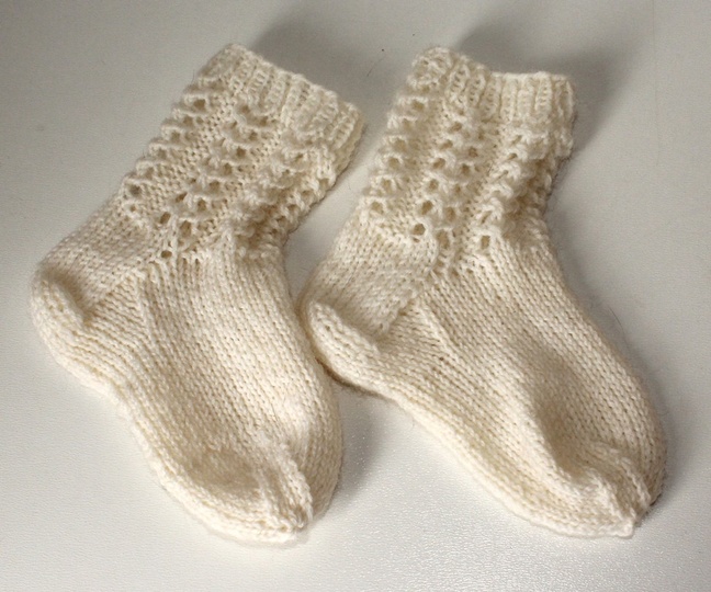 Strickanleitung Babysocken, Babysöckchen, Sohlenlänge 11 cm