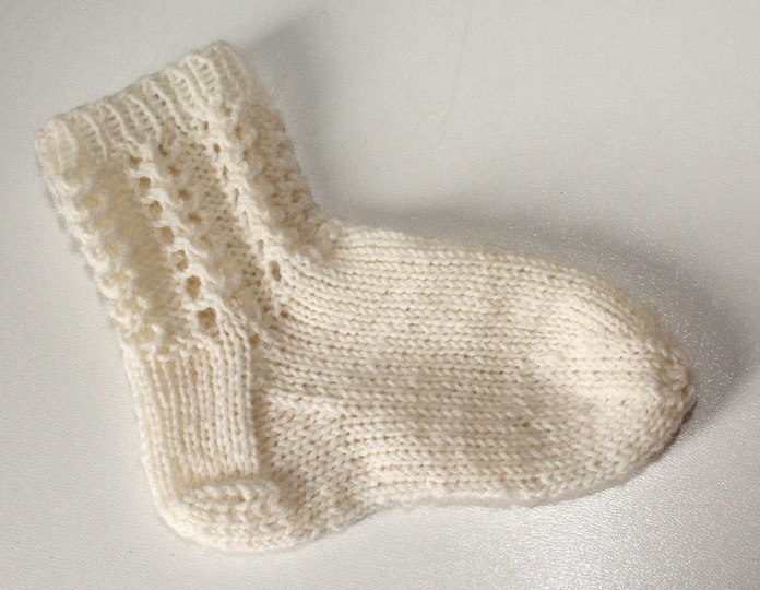 Strickanleitung Babysocken, Babysöckchen, Sohlenlänge 11 cm