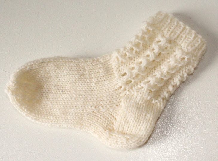 Strickanleitung Babysocken, Babysöckchen, Sohlenlänge 11 cm