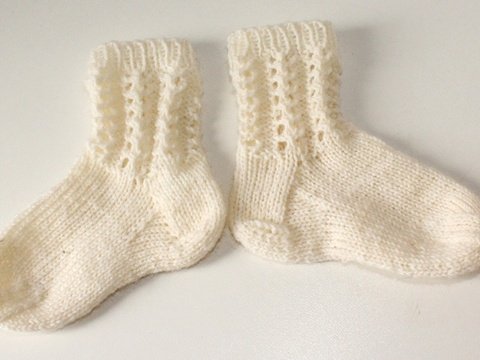Strickanleitung Babysocken, Babysöckchen, Sohlenlänge 11 cm